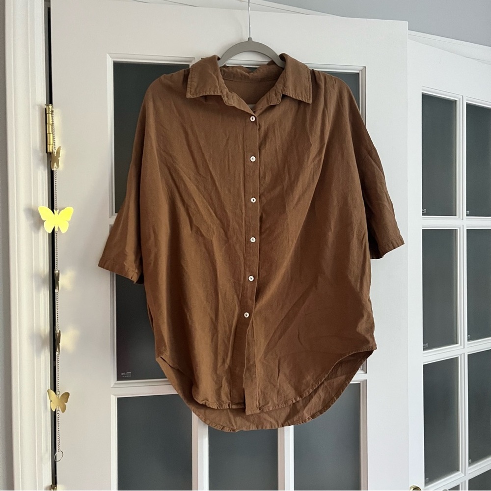 Men's Brown Casual Shirt